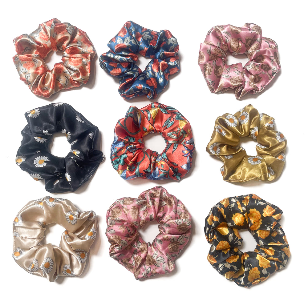 Giant Scrunchie -  Daisy Satin