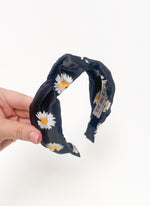 Top Knot Headband -  Daisy Satin