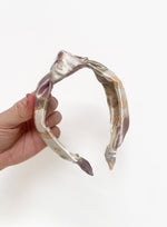 Satin Top knot Headband - Abstract Print