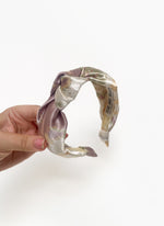 Satin Top knot Headband - Abstract Print
