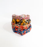 Floral Satin Top Knot Headband - Summer Print