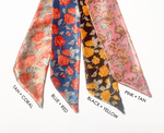 Floral Satin Twist Headband - Summer Print