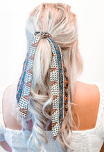 Hair Ribbon / Neck Scarf -  Bohemian Ingrid Print
